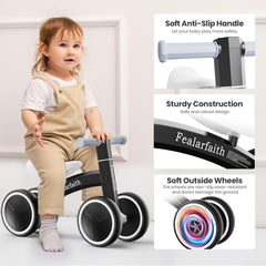 Fealarfaith balance bike sets up in one minute with buckle design.