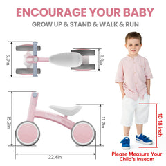 Fealarfaith balance bike LED wheels lighting up in motion for delightful moments