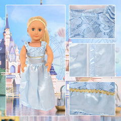 FEAYEA dress-up accessories showcase versatile fashion ideas for 18-inch dolls.