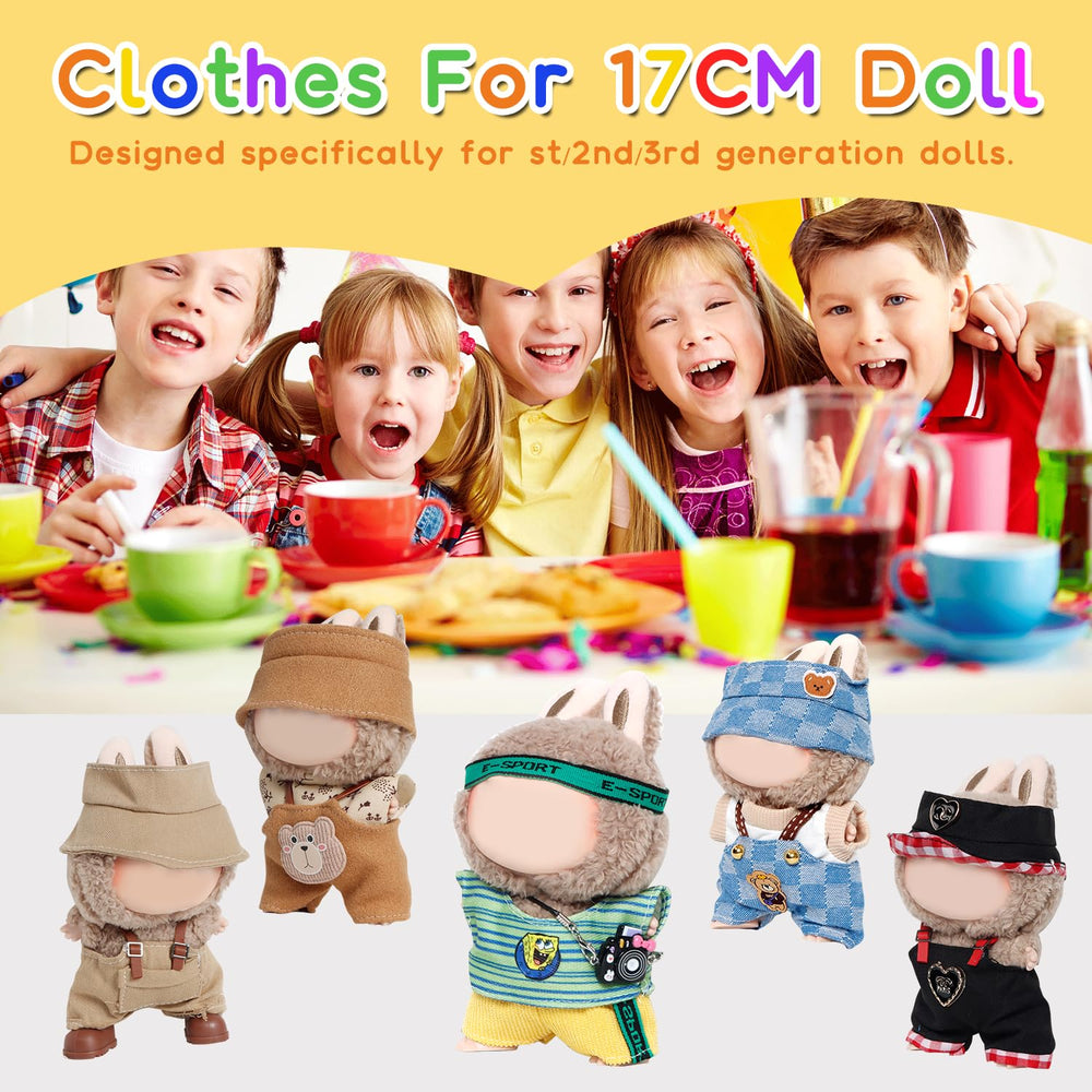 FEAYEA 17cm doll clothes set 2 hat adds cute finishing touch
