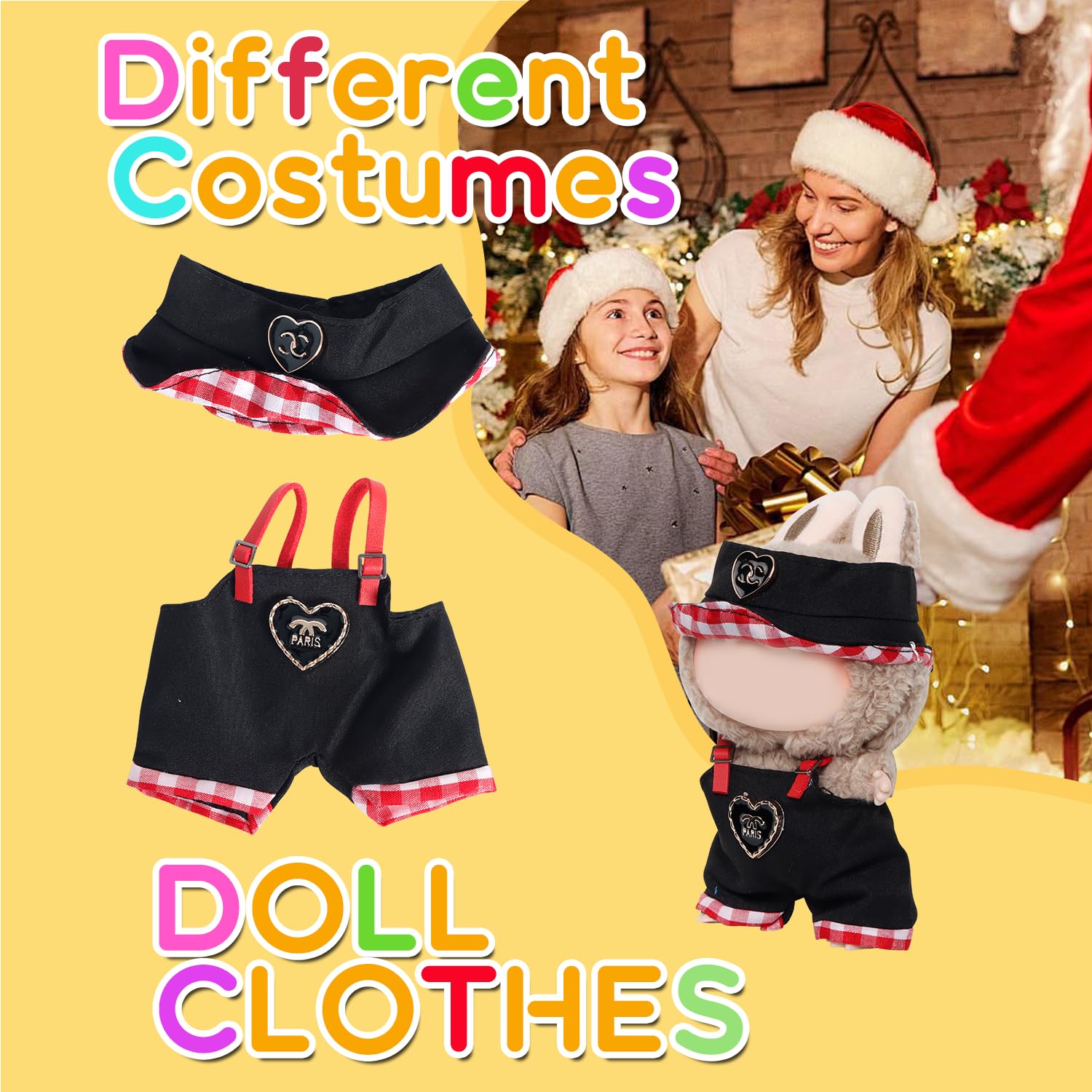 FEAYEA 17cm doll clothes set 4 dress for mix-and-match styling