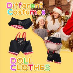 FEAYEA 17cm doll clothes set 4 dress for mix-and-match styling