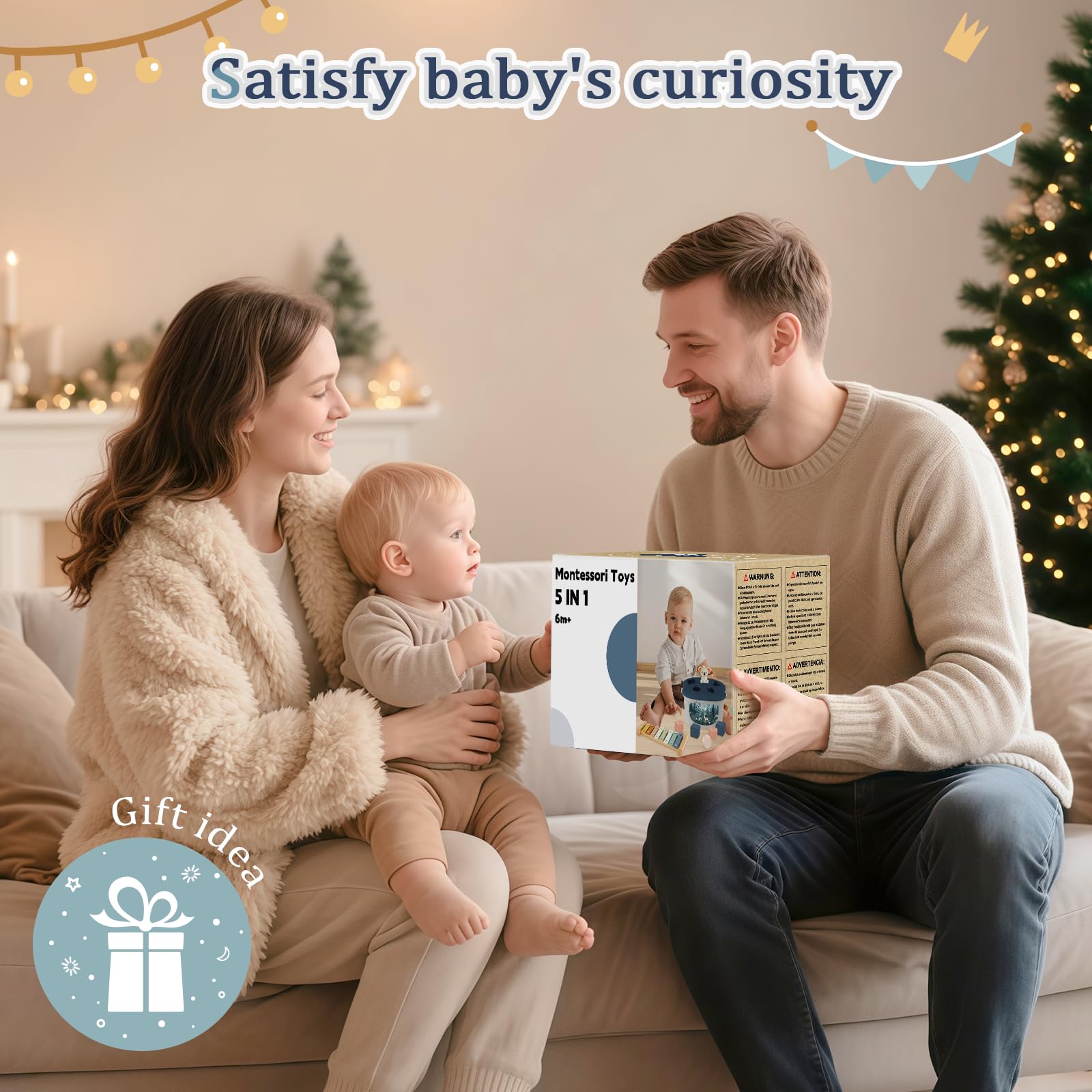 FEBALHS packaging highlights safe, non-toxic materials for curious babies.