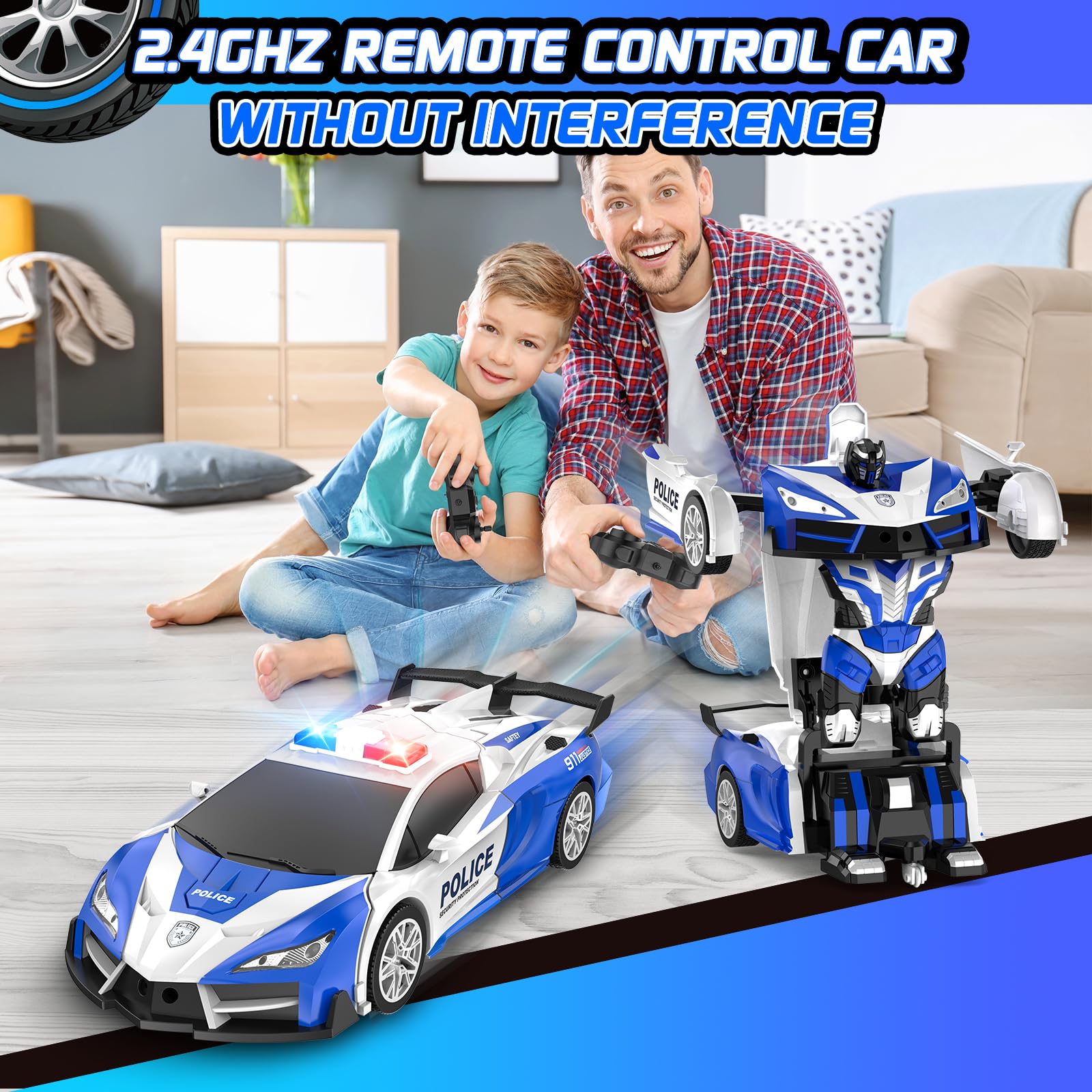Febyhim RC car LED battle mode lights for multiplayer fun