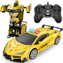 Febyhim remote control car front view with 360-degree rotation for dynamic play.