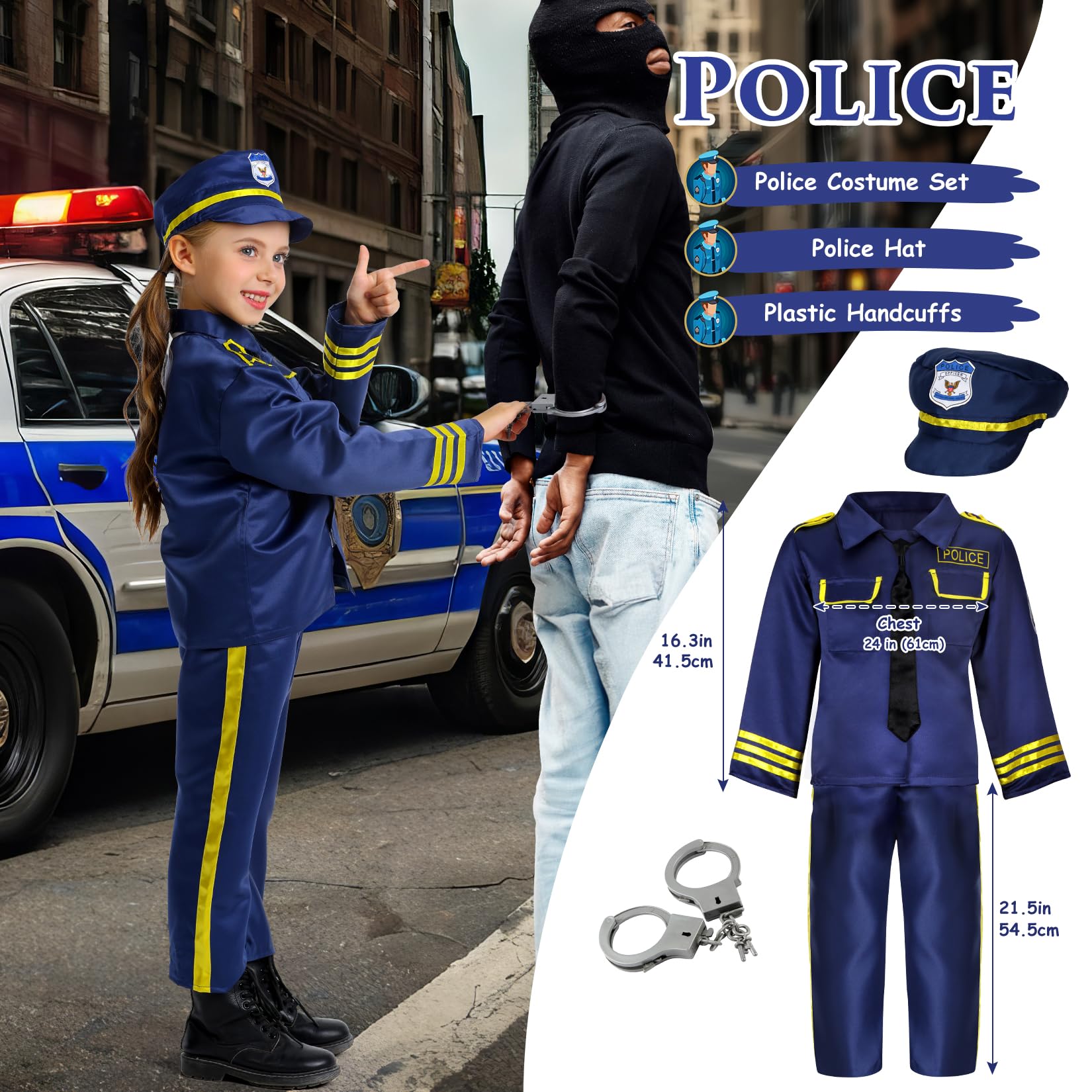 Fedio 14Pcs Toddler Dress Up Set includes hats and accessories for complete pretend play experiences
