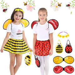 Fedio ladybug costume enhances pretend play with bright, kid-friendly details.