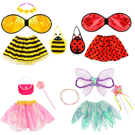 Fedio purple fairy costume ideal for creative dress-up sessions.