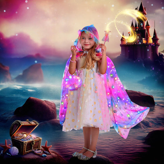 Fedio Mermaid light up headband with glow modes adds sparkle