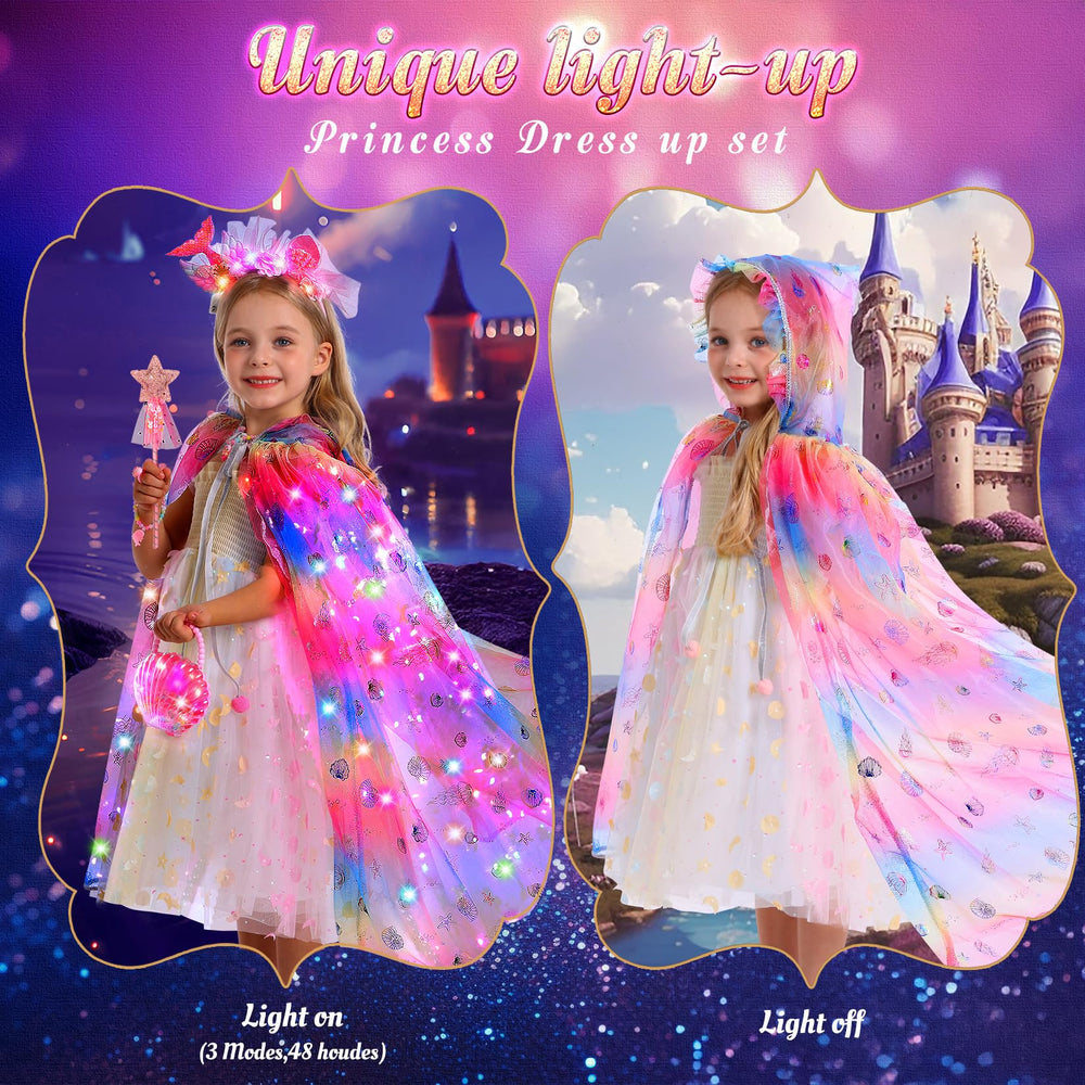 Fedio Mermaid jewelry set with wand for a complete princess look