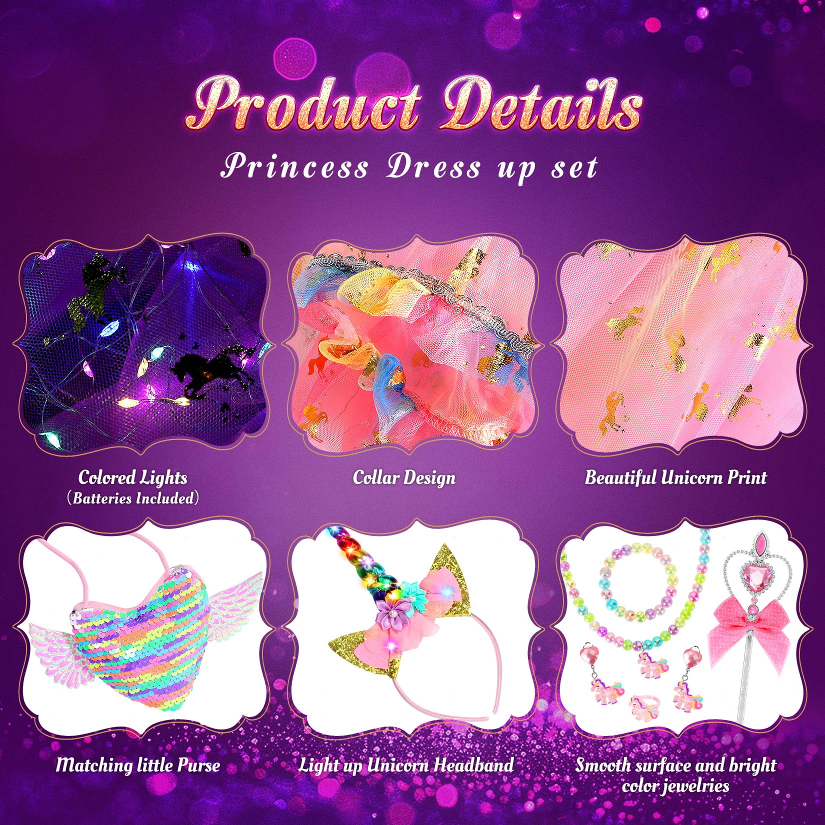 Fedio pink princess wand completes dress-up scenes for storytelling.