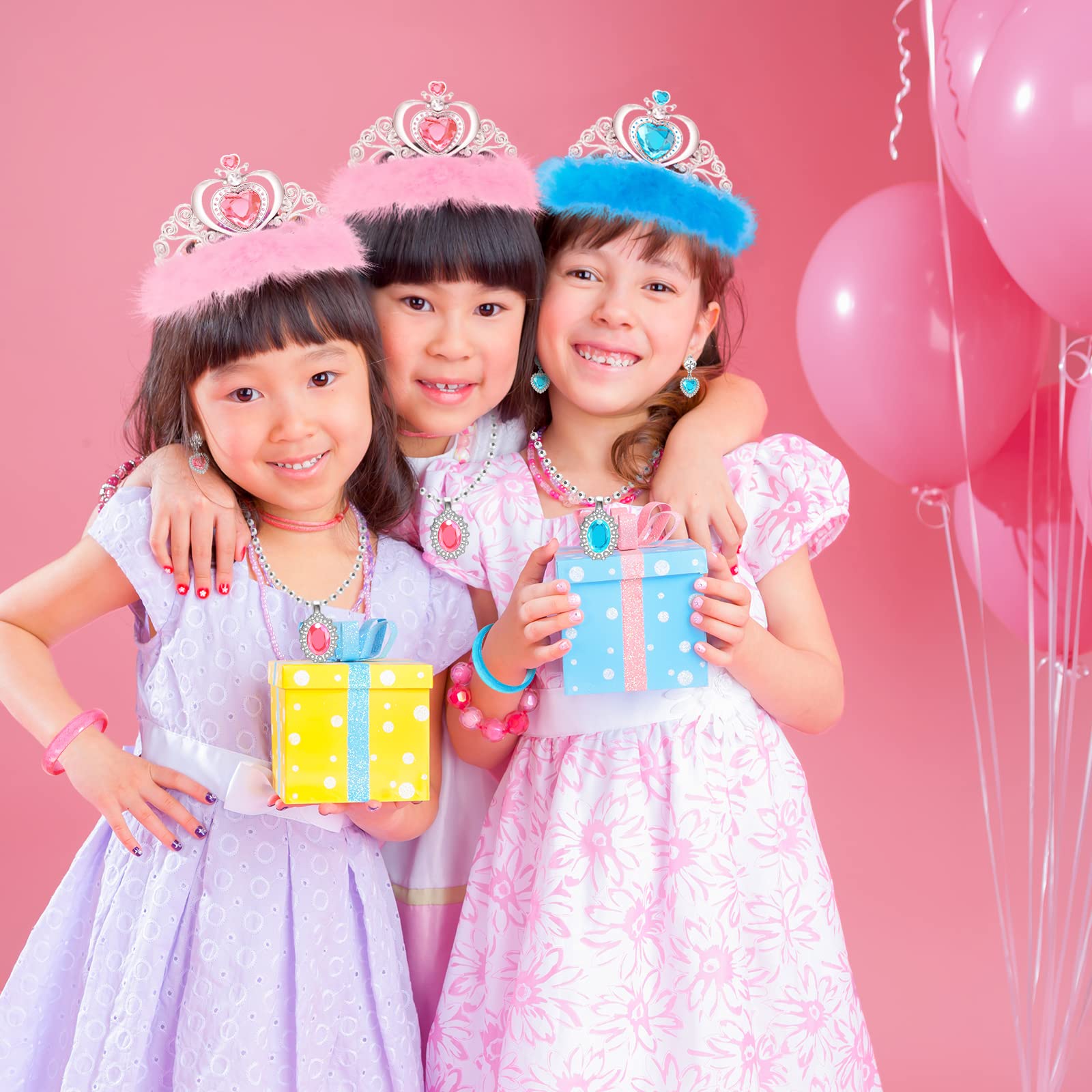 Fedio Crown Tiara Set helps little queens sparkle during dress up adventures