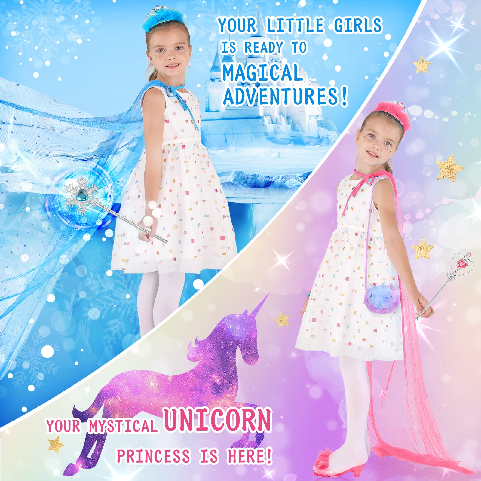 Fedio Princess Dress Up Shoes Set Pair 3 offers durable heel and non slip features