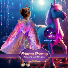Fedio unicorn jewelry set completes the magical princess look.