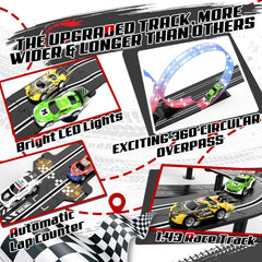 Fedonak 1 43 scale race track in action for realistic desktop racing fun