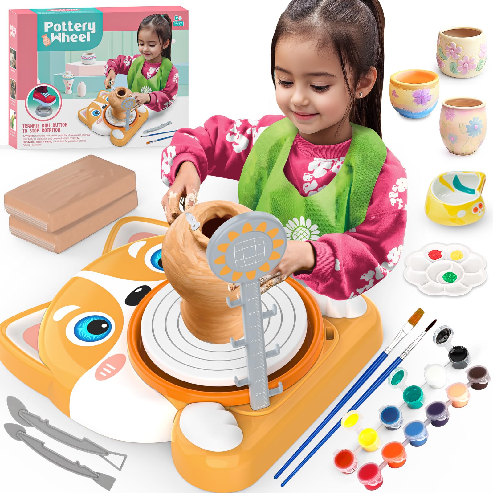 Fedonak Kids Pottery Wheel Kit beginner wheel for aspiring artists and hands-on play