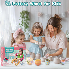 Fedonak Kids Pottery Wheel Kit two-speed wheel for adjustable crafting pace