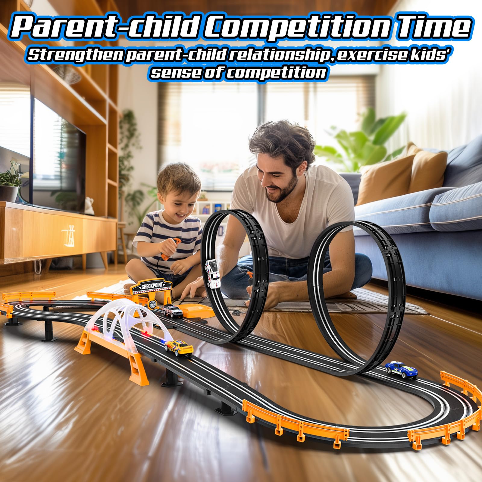 Fedonak slot track battery-electric option lets play anywhere.