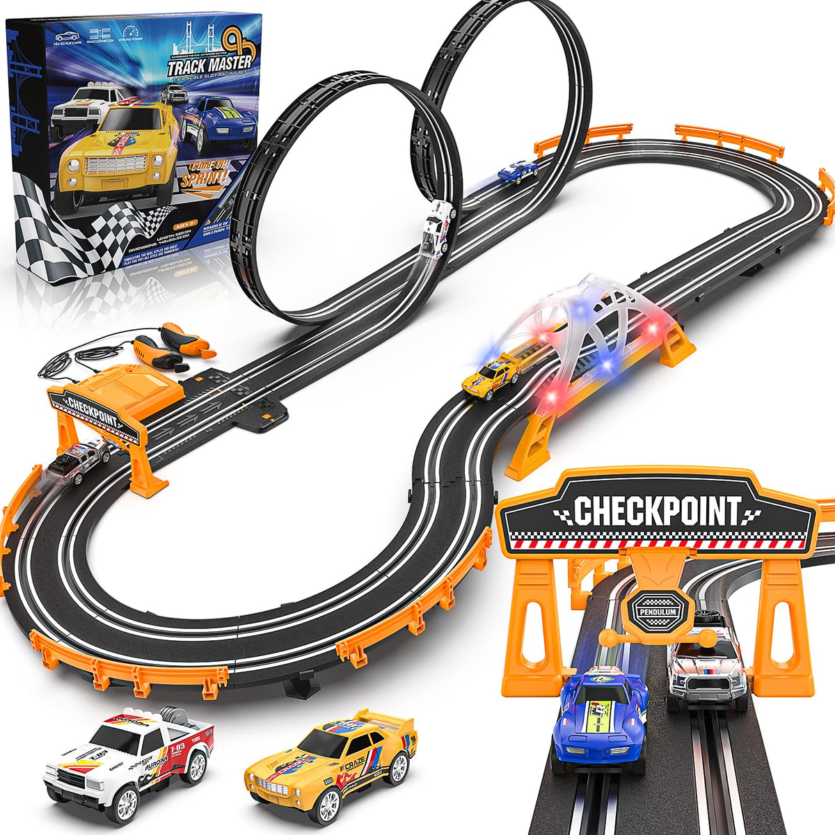 Fedonak slot track straight section for fast, smooth straightaways.