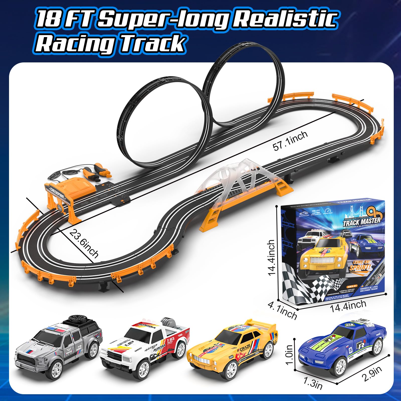 Fedonak slot track two-player race invites family competition and bonding.