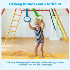 Feehope 8-pack rings provide sturdy support for toddler standing.