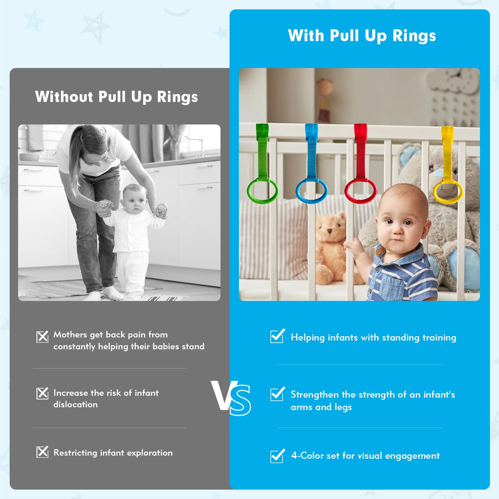 Feehope nylon-plastic rings built to withstand daily use with smooth edges.