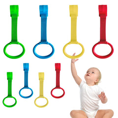 Feehope playpen pull-up rings with tool-free clip for quick, secure setup.