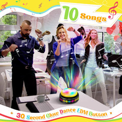 Feekoon Dance Party Button lights pulse to the beat for a dynamic classroom moment