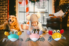FEELGUY crab toy with obstacle sensors helps avoid collisions