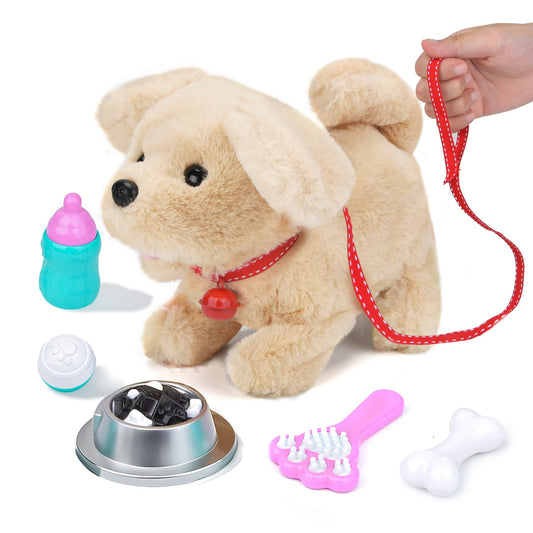 Fegalop electric interactive dog plush walks and barks for kids