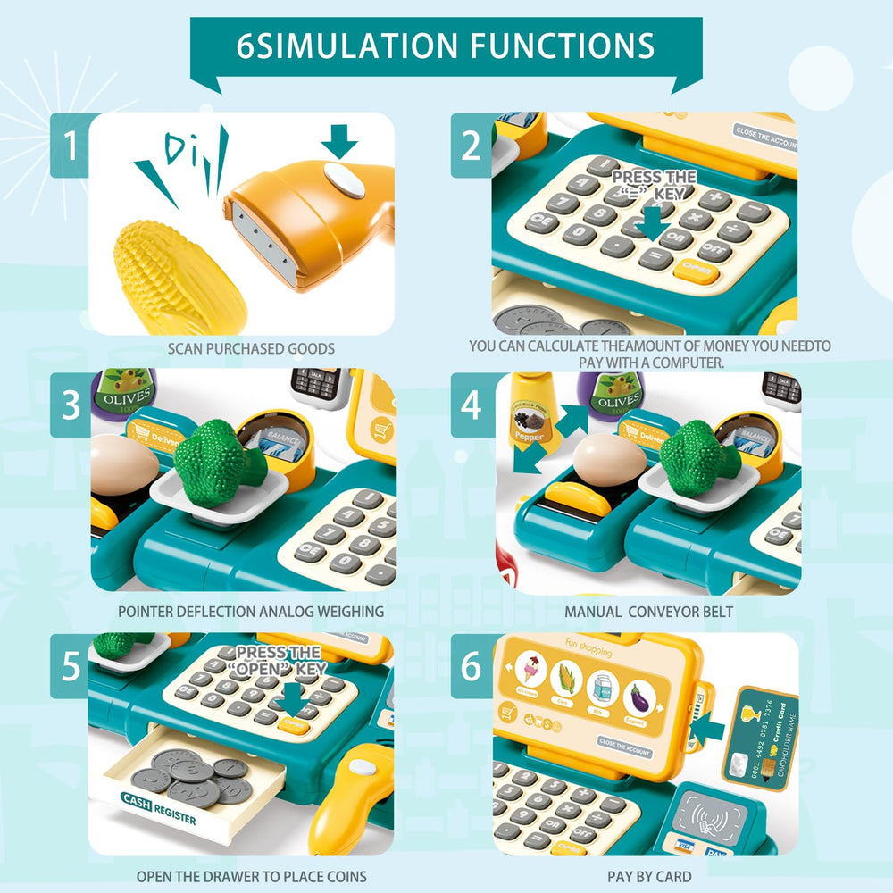 Fegalop play food assortment of fruits and vegetables inspires sorting and early math skills.