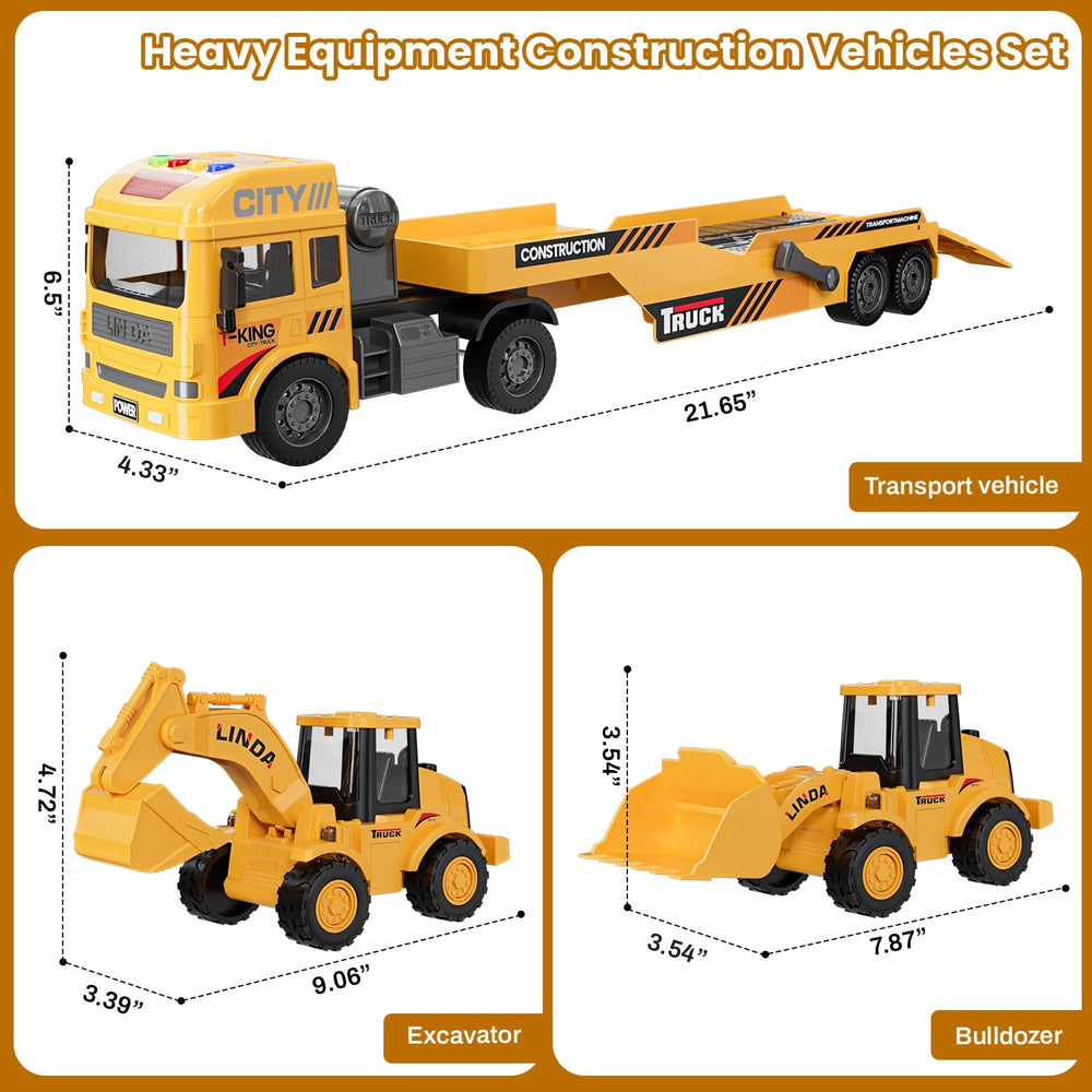 FEIDAMA sturdy ABS body with liftable shovel arm for authentic play