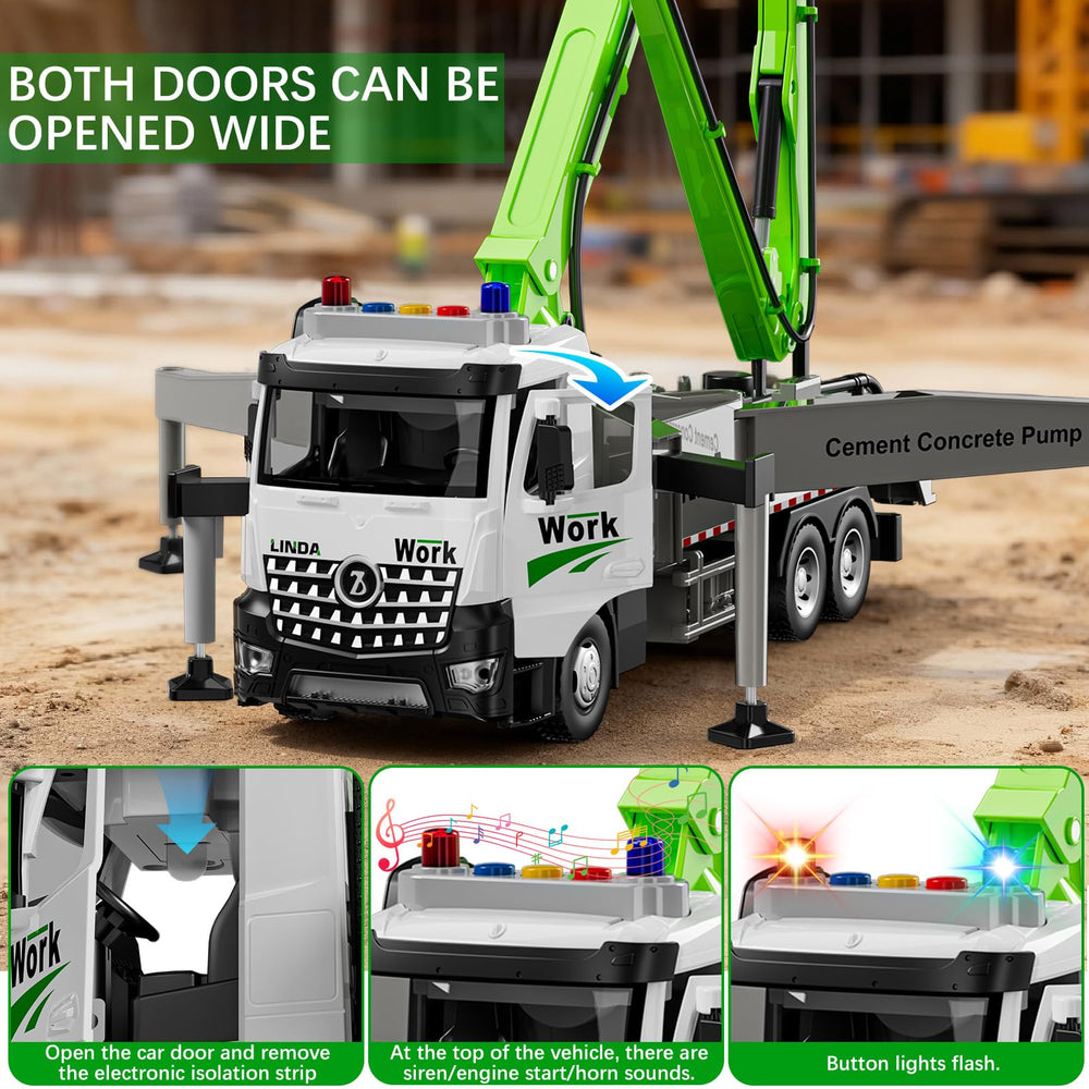 FEIDAMA toy shows opening door for hands-on access during pretend maintenance.