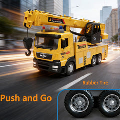 FEIDAMA mobile crane toy retractable support legs add stability during pretend lifts