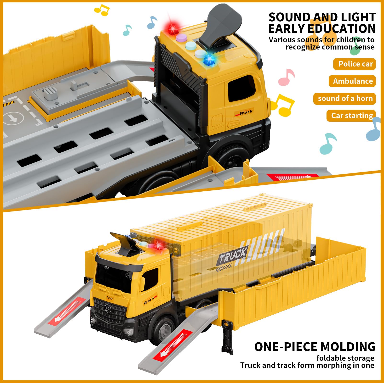 FEIDAMA storage spaces on both sides support tidy toy organization.