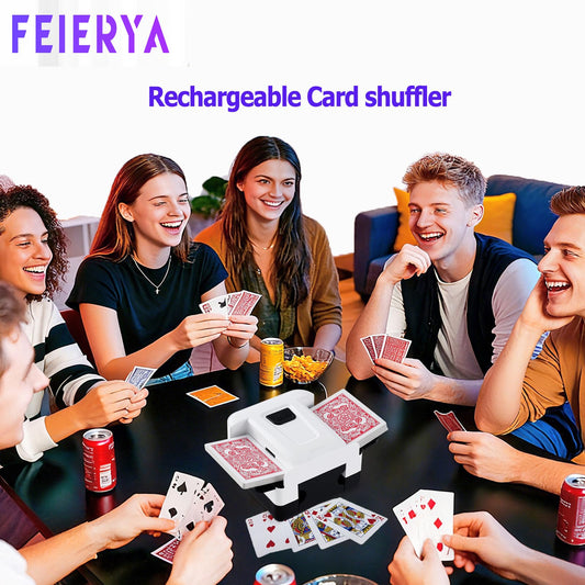 FEIERYA shuffler with dual-side loading for fast setup