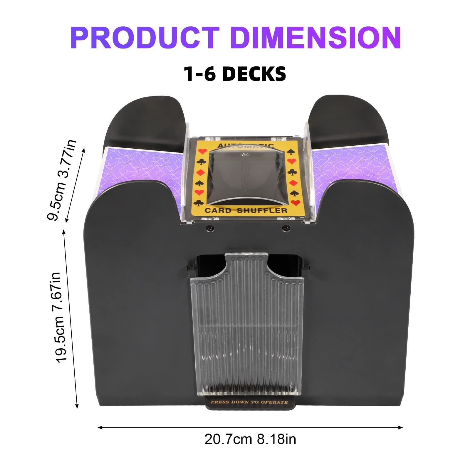 Compact FEIERYA shuffler suitable for home gaming and travel