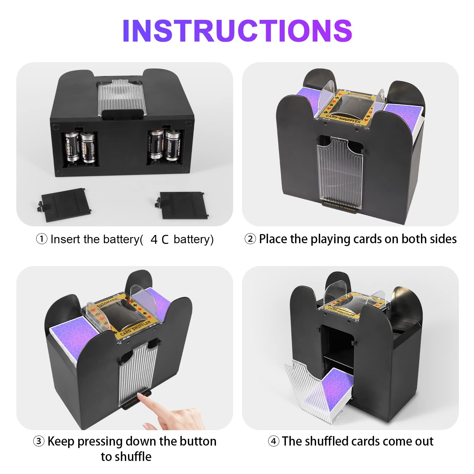 Standard card size compatibility covering Bicycle and Brybelly Elite