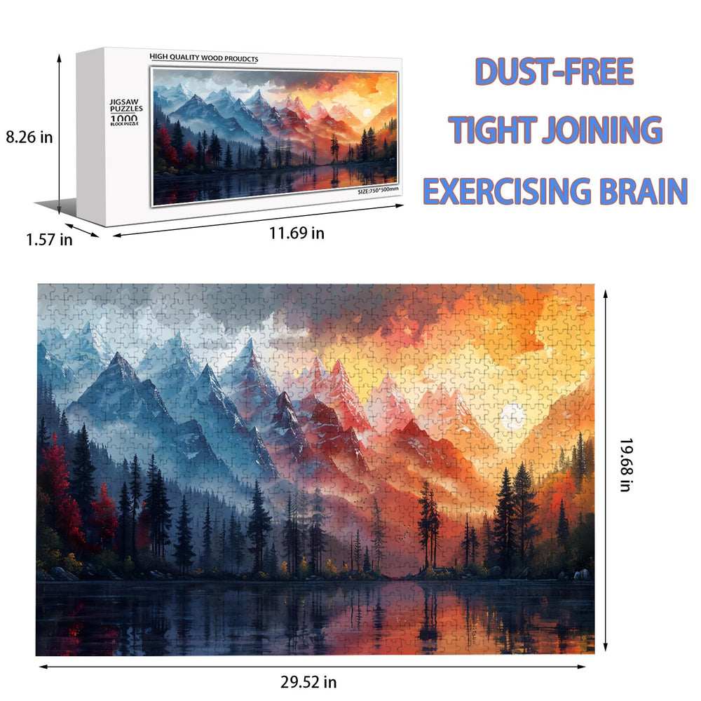 FEIMEIZE adult puzzle assembly table scene highlighting focus and cognitive calm