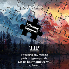 FEIMEIZE unassembled surface with pieces arranged for a calm puzzle session