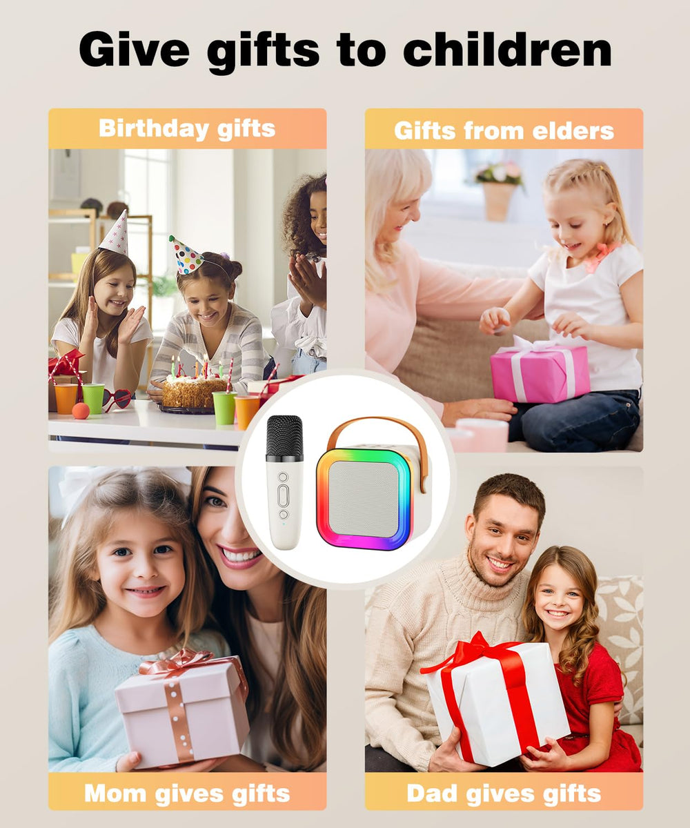 Feix g gift-ready mini karaoke set ideal for birthdays and holidays.