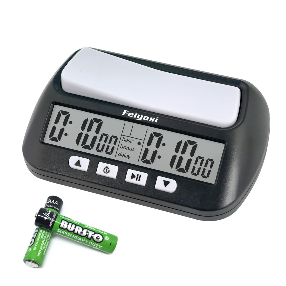 Feiyasi digital chess clock front panel for compact, fast-paced games