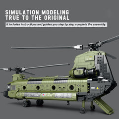 Feleph CH-47 Chinook landing gear in action-ready pose.