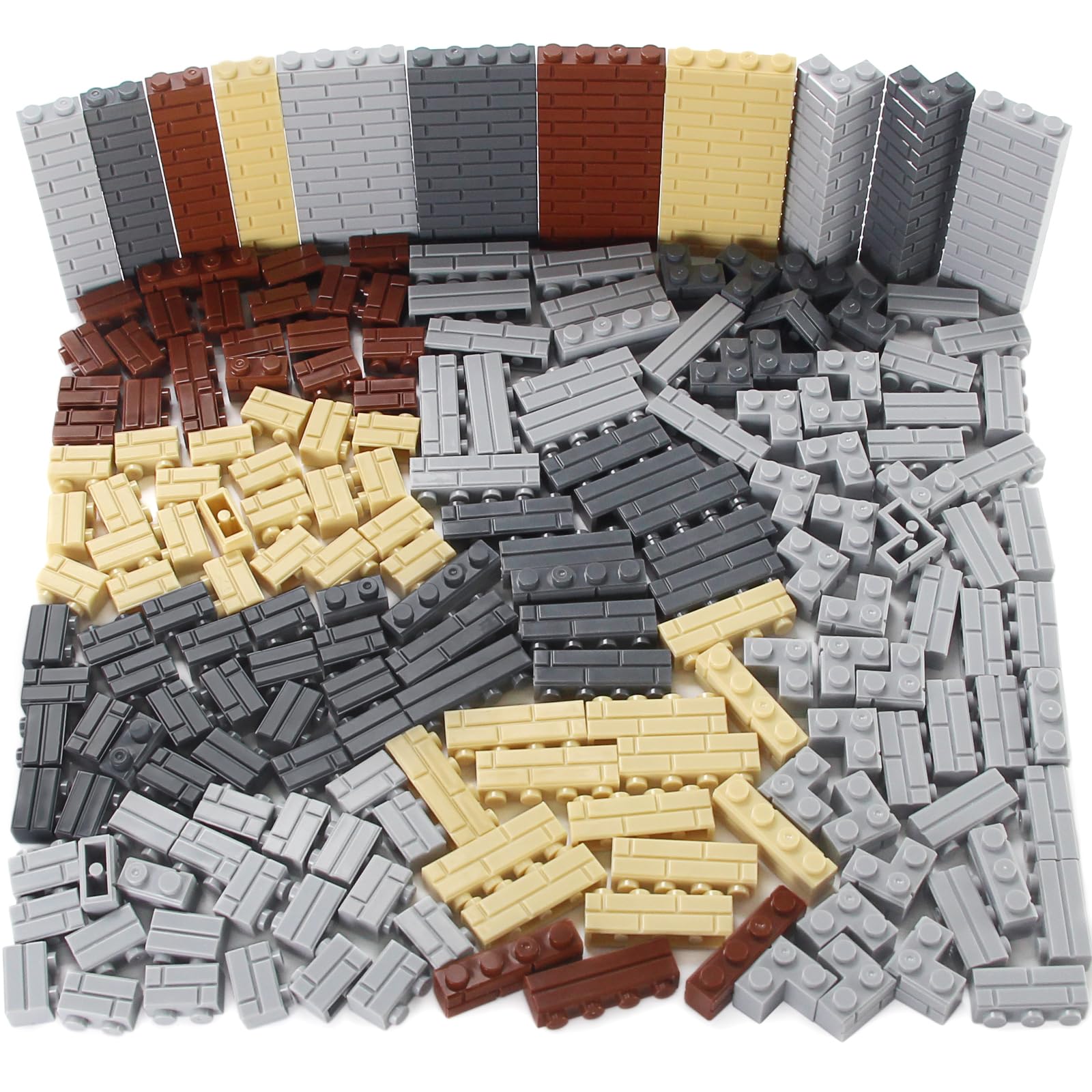 Feleph masonry bricks set with 260 pieces for creative wall builds.