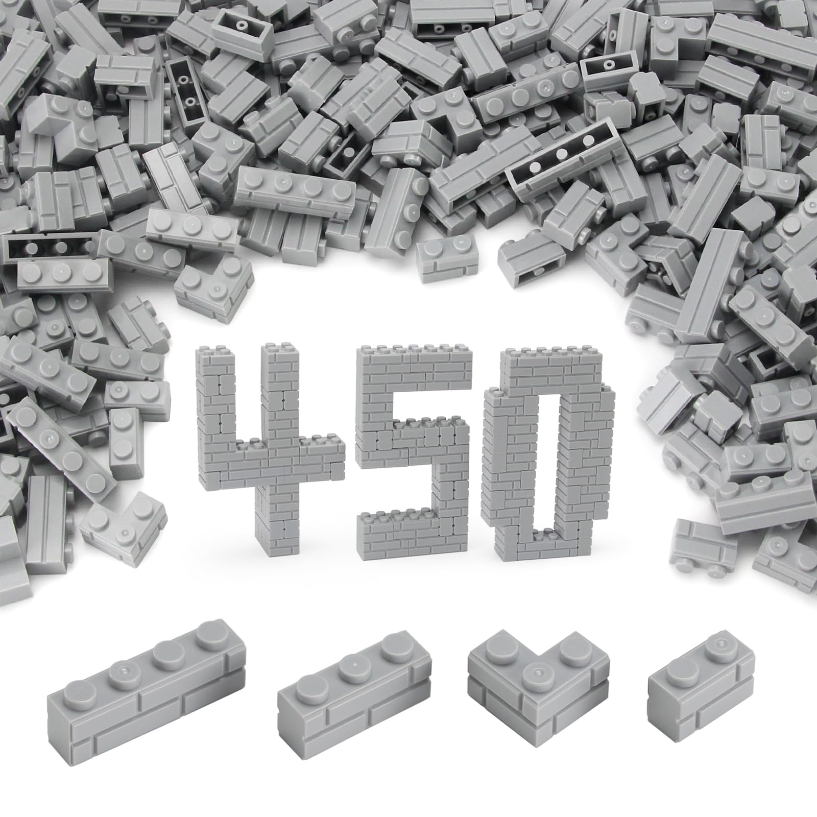 Feleph Masonry Bricks 1x2 bricks for sturdy builds and creative play
