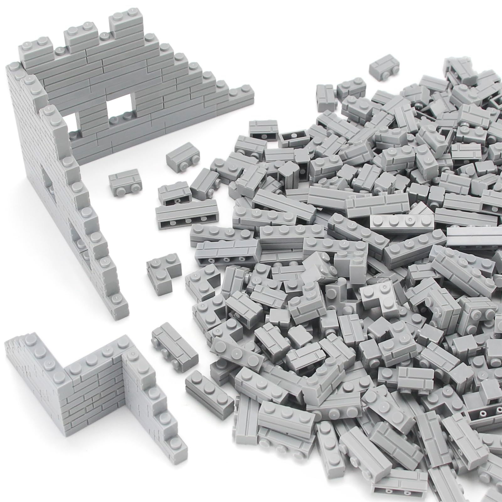Feleph Masonry Bricks 1x3 bricks strengthen connector walls for varied structures