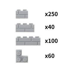 Feleph Masonry Bricks Gray set enables versatile, compatible builds