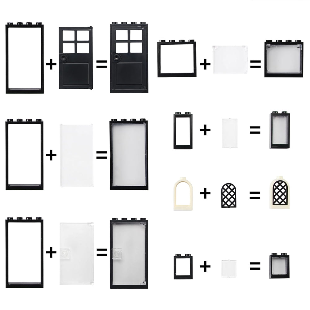 Feleph Windows and Doors Kit miniature details enhance realism in displays.