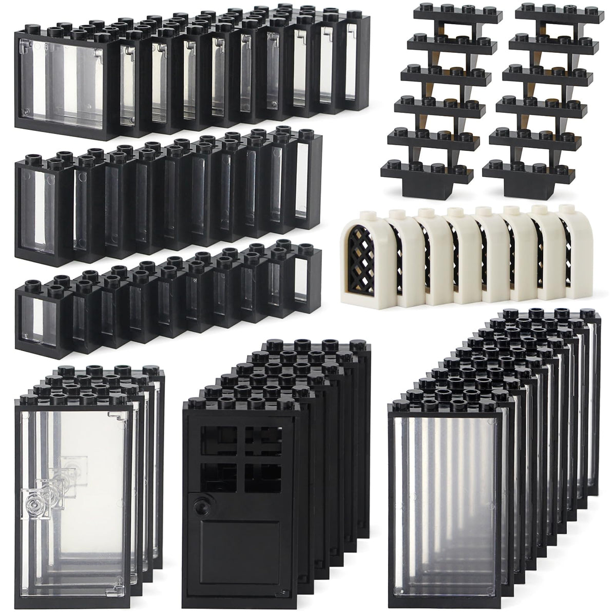 Feleph Windows and Doors Kit with various parts for versatile micro-building projects.