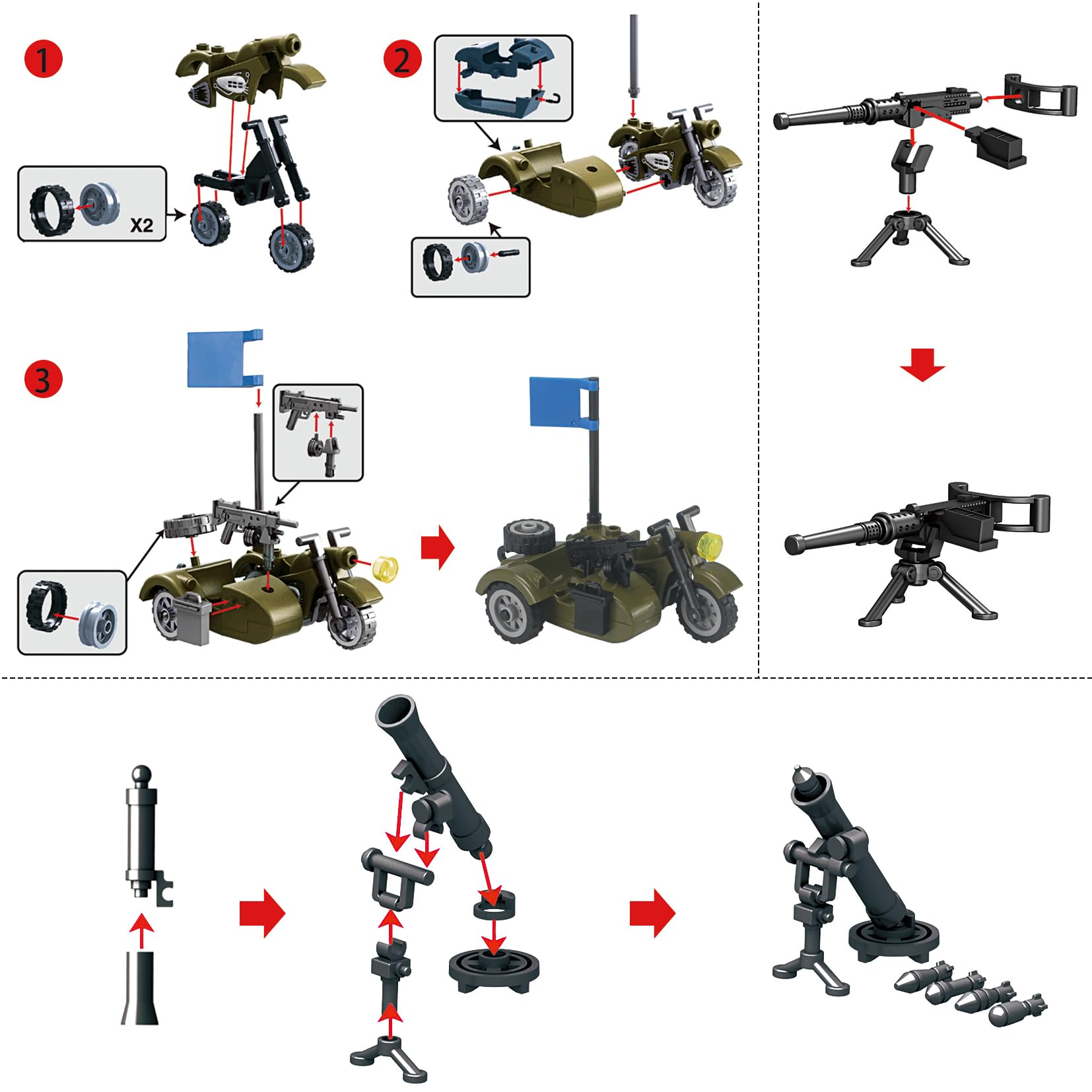 Feleph 282-piece set highlights comprehensive build options and varied textures